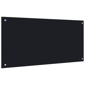 Küchenspritzschutz aus schwarzem Hartglas 100x50 cm von vidaXL, Küchengeräte und Utensilien - Ref: Foro24-249491, Preis: 46,8...