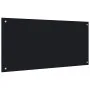 Protección salpicaduras cocina vidrio templado negro 100x50 cm de vidaXL, Herramientas y utensilios de cocina - Ref: Foro24-2...