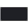 Protección salpicaduras cocina vidrio templado negro 100x50 cm