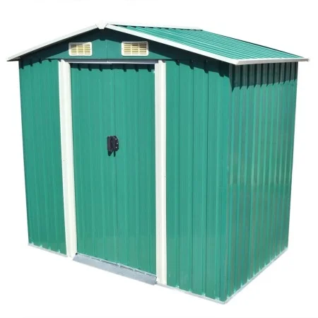 Gartenhaus aus Metall 204x132x186 cm grün von vidaXL, Schuppen - Ref: Foro24-42909, Preis: 227,14 €, Rabatt: %