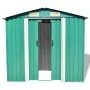 Gartenhaus aus Metall 204x132x186 cm grün von vidaXL, Schuppen - Ref: Foro24-42909, Preis: 227,14 €, Rabatt: %