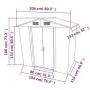 Gartenhaus aus Metall 204x132x186 cm grün von vidaXL, Schuppen - Ref: Foro24-42909, Preis: 227,14 €, Rabatt: %