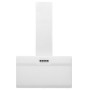 Campana extractora pared acero y vidrio templado blanco 60 cm