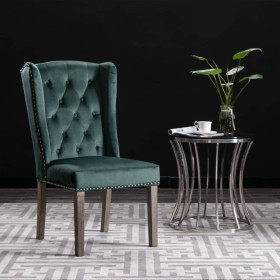 Green Velvet Dining Chair by vidaXL, dining chairs - Ref: Foro24-287952, Price: 185,71 €, Discount: %
