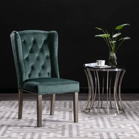 Silla de comedor de terciopelo verde de vidaXL, Sillas de comedor - Ref: Foro24-287952, Precio: 187,50 €, Descuento: %