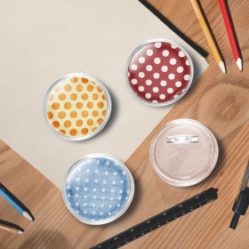 Badge kit with pin 100 sets acrylic 58 mm by vidaXL, Badges - Ref: Foro24-30160, Price: 29,49 €, Discount: %