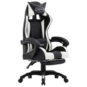 Gaming chair with white and black synthetic leather footrest. by vidaXL, Office chairs - Ref: Foro24-287991, Price: 172,88 €,...