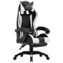 Gaming-Stuhl mit Fußstütze Kunstleder in Schwarz und Weiß von vidaXL, Bürostühle - Ref: Foro24-287991, Preis: 166,83 €, Rabat...