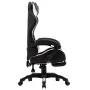 Gaming-Stuhl mit Fußstütze Kunstleder in Schwarz und Weiß von vidaXL, Bürostühle - Ref: Foro24-287991, Preis: 170,27 €, Rabat...