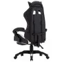 Silla gaming con reposapiés cuero sintético blanco y negro de vidaXL, Sillas de oficina - Ref: Foro24-287991, Precio: 170,27 ...