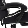 Gaming-Stuhl mit Fußstütze Kunstleder in Schwarz und Weiß von vidaXL, Bürostühle - Ref: Foro24-287991, Preis: 166,83 €, Rabat...