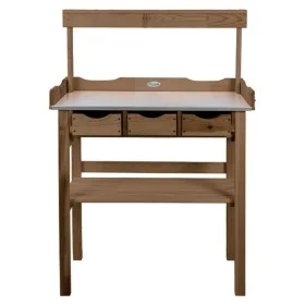 Esschert Design Topftisch mit Schublade und braunem Gitter von Esschert Design, Gartentische - Ref: Foro24-433900, Preis: 127...