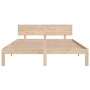 Solid wood bed frame 150x200 cm by vidaXL, Beds and slatted bases - Ref: Foro24-810500, Price: 118,51 €, Discount: %