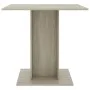 Oak plywood dining table 80x80x75 cm by vidaXL, Kitchen and dining tables - Ref: Foro24-800255, Price: 69,60 €, Discount: %