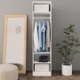 Armario de madera contrachapada blanco 50x50x200 cm de vidaXL, Armarios roperos - Ref: Foro24-800234, Precio: 121,47 €, Descu...