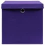 Storage boxes with lids 4 pcs purple fabric 32x32x32 cm by vidaXL, Storage baskets - Ref: Foro24-288354, Price: 31,07 €, Disc...