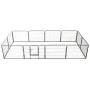 Dog pen 12 steel panels 80x60 cm black by vidaXL, Dog kennels and fences - Ref: Foro24-170573, Price: 182,73 €, Discount: %