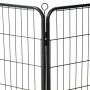 Hundegehege 12 Stahlpaneele 80x60 cm schwarz von vidaXL, Hundehütten und Zäune - Ref: Foro24-170573, Preis: 194,18 €, Rabatt: %