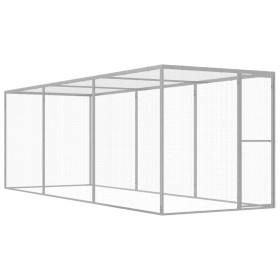 Jaula para gatos acero galvanizado 4,5x1,5x1,5 m