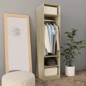 Eichenfarbener Sperrholzschrank 50x50x200 cm von vidaXL, Kleiderschränke - Ref: Foro24-800237, Preis: 101,99 €, Rabatt: %