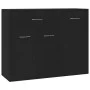 Aparador de madera contrachapada negro 88x30x70 cm de vidaXL, Aparadores - Ref: Foro24-800676, Precio: 72,48 €, Descuento: %