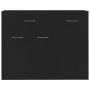 Aparador de madera contrachapada negro 88x30x70 cm de vidaXL, Aparadores - Ref: Foro24-800676, Precio: 72,48 €, Descuento: %