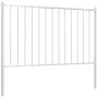 White powder-coated steel fence panel and posts 1.7x0.75m by vidaXL, fence panels - Ref: Foro24-145215, Price: 49,01 €, Disco...