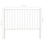Zaun und Pfosten Stahlpaneel Pulverbeschichtung weiß 1,7x0,75m von vidaXL, Zaunpaneele - Ref: Foro24-145215, Preis: 49,01 €, ...