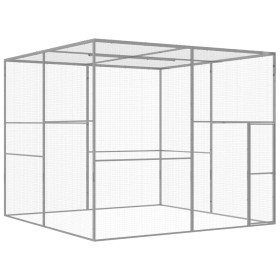 Jaula para gatos acero galvanizado 3x3x2,5 m