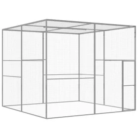 Katzenkäfig aus verzinktem Stahl, 3 x 3 x 2,5 m von vidaXL, Käfige und Lebensräume für Kleintiere - Ref: Foro24-146361, Preis...