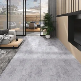 Cement gray self-adhesive PVC floor planks 5.02 m² 2 mm by vidaXL, Floors and carpets - Ref: Foro24-146558, Price: 88,75 €, D...