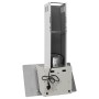 Campana extractora pared acero y vidrio templado blanco 60 cm