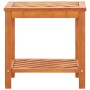 Mesa auxiliar de madera maciza acacia 45x33x45 cm