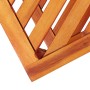 Mesa auxiliar de madera maciza acacia 45x33x45 cm