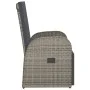 Garden recliner with gray synthetic rattan cushion by vidaXL, Garden chairs - Ref: Foro24-47677, Price: 149,64 €, Discount: %