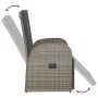 Gartenliege mit grauem synthetischem Rattankissen von vidaXL, Gartenstühle - Ref: Foro24-47677, Preis: 149,64 €, Rabatt: %