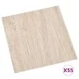 Lamas para suelo autoadhesivas 55 uds PVC 5,11 m² marrón claro de vidaXL, Suelos y moquetas - Ref: Foro24-324660, Precio: 73,...