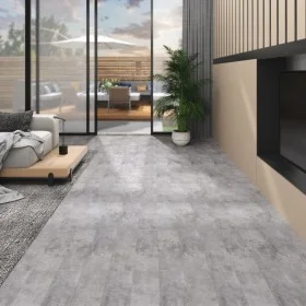 Self-adhesive PVC floor tiles in brown cement, 5.02 m², 2 mm. by vidaXL, Floors and carpets - Ref: Foro24-146559, Price: 77,8...