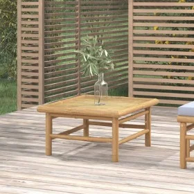 Mesa de jardín bambú 65x55x30 cm de vidaXL, Sofás modulares de exterior - Ref: Foro24-362282, Precio: 68,29 €, Descuento: %