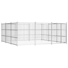 Outdoor dog kennel 450x450x185 cm by vidaXL, Dog kennels and fences - Ref: Foro24-144626, Price: 951,83 €, Discount: %