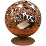 Esschert Design Laser-cut Flower Oxidized Fire Bowl FF294 by Esschert Design, Chimneys - Ref: Foro24-421281, Price: 296,46 €,...