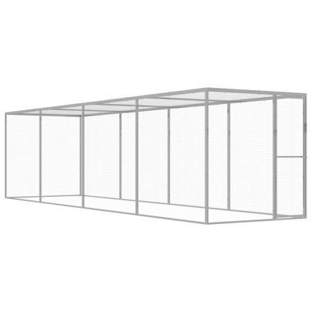 Jaula para gatos acero galvanizado 6x1,5x1,5 m