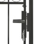 Garden gate with upper arch 100x150 cm black steel by vidaXL, garden gates - Ref: Foro24-143086, Price: 180,97 €, Discount: %