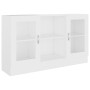 Vitrine aus weißem Holzwerkstoff, 120 x 30,5 x 70 cm von vidaXL, Sideboards - Ref: Foro24-802786, Preis: 83,15 €, Rabatt: %
