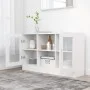 White engineered wood display case 120x30.5x70 cm by vidaXL, Sideboards - Ref: Foro24-802786, Price: 81,31 €, Discount: %