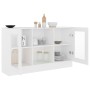 Vitrine aus weißem Holzwerkstoff, 120 x 30,5 x 70 cm von vidaXL, Sideboards - Ref: Foro24-802786, Preis: 83,15 €, Rabatt: %