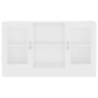 Vitrine aus weißem Holzwerkstoff, 120 x 30,5 x 70 cm von vidaXL, Sideboards - Ref: Foro24-802786, Preis: 83,15 €, Rabatt: %
