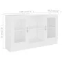 White engineered wood display case 120x30.5x70 cm by vidaXL, Sideboards - Ref: Foro24-802786, Price: 81,31 €, Discount: %