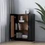Armario de libros madera contrachapada negro 82,5x30,5x115 cm de vidaXL, Librerías y estanterías - Ref: Foro24-802715, Precio...