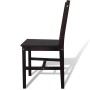 Esszimmerstühle 2 Einheiten dunkelbraunes Kiefernholz von vidaXL, Essstühle - Ref: Foro24-241516, Preis: 110,11 €, Rabatt: %